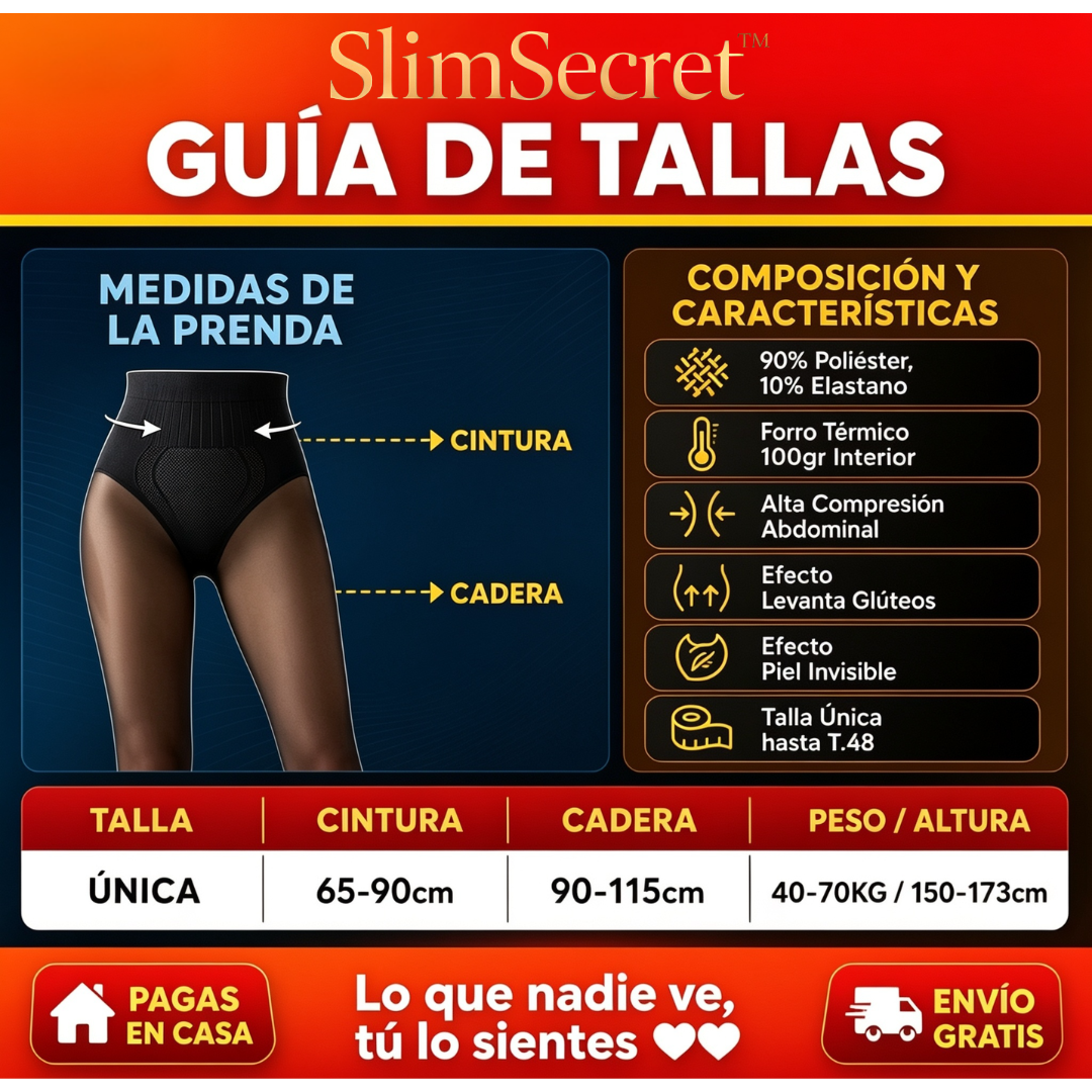 SlimSecret™ Faja Térmica Invisible que Moldea, Abriga y Realza tus Curvas