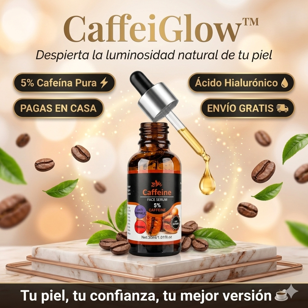 CaffeiGlow – Sérum Anti-Arrugas, Reafirmante y Reductor de Manchas