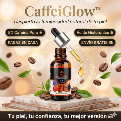 CaffeiGlow – Sérum Anti-Arrugas, Reafirmante y Reductor de Manchas