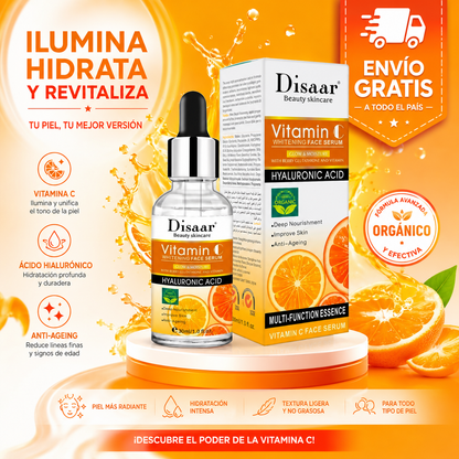 LuminaSkin - Ultra Sérum Vitamina C: Ilumina, Unifica y Revitaliza tu Rostro.
