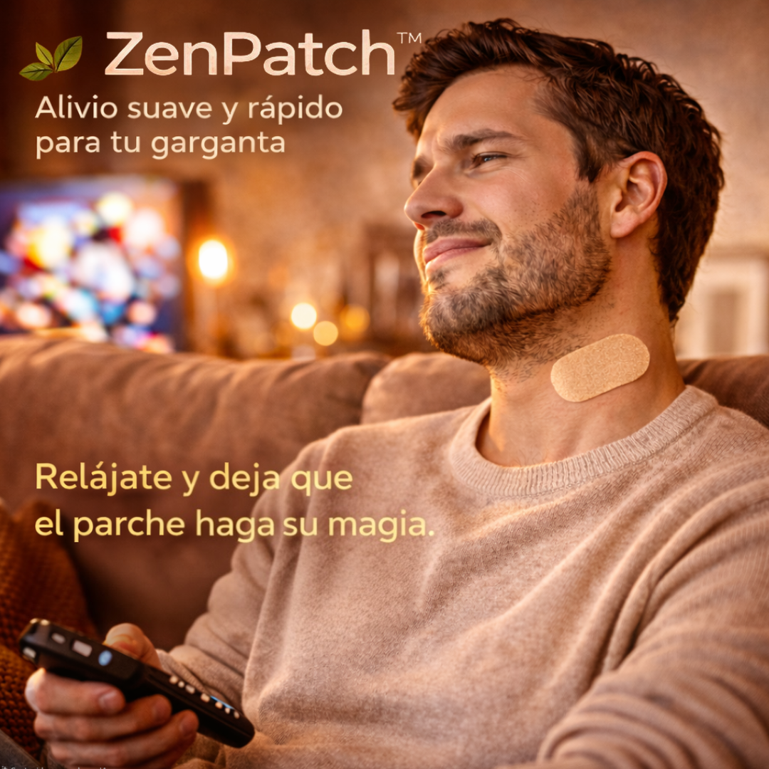 ZenPatch™ Alivio suave y rápido para tu garganta
