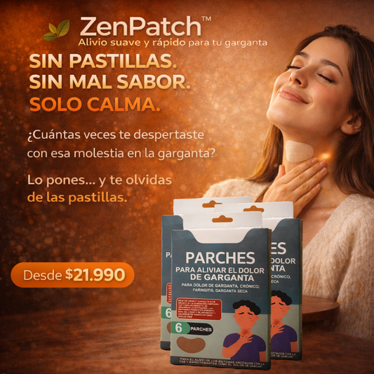 ZenPatch™ Alivio suave y rápido para tu garganta