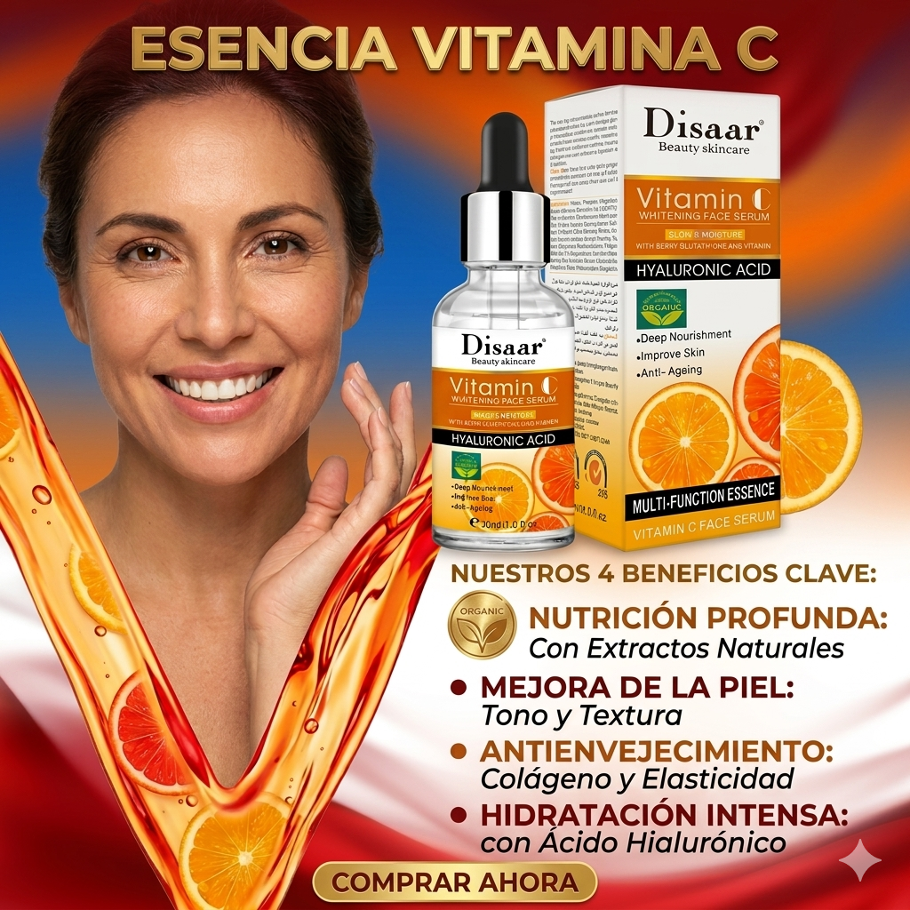 LuminaSkin - Ultra Sérum Vitamina C: Ilumina, Unifica y Revitaliza tu Rostro.